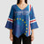 Cape Verde Tubaroes Azuis Custom Kimono Sleeve Blouse Break The Waves - Wonder Print Shop