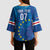 Cape Verde Tubaroes Azuis Custom Kimono Sleeve Blouse Break The Waves - Wonder Print Shop