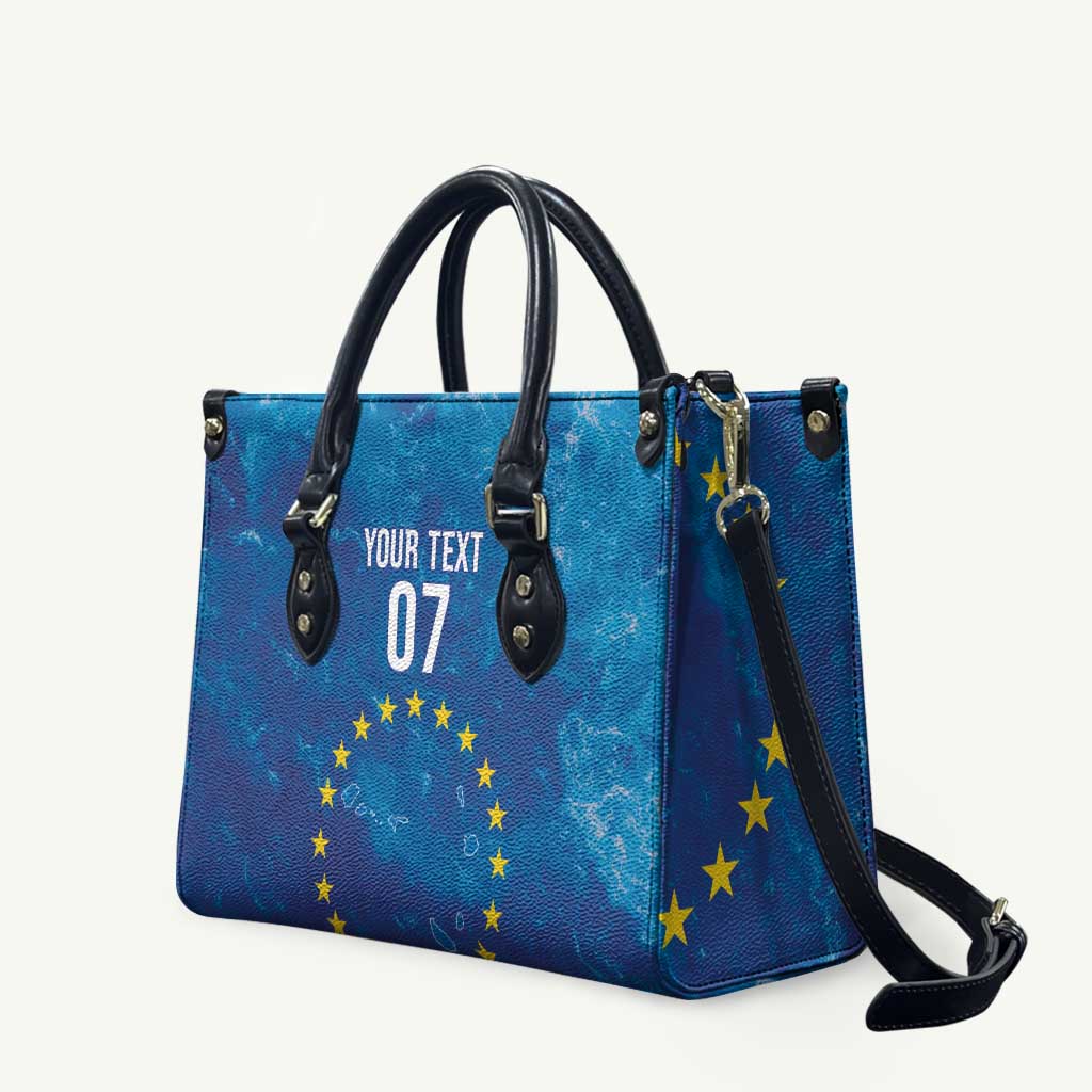 Cape Verde Tubaroes Azuis Custom Leather Bag Break The Waves - Wonder Print Shop