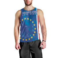 Cape Verde Tubaroes Azuis Custom Men Tank Top Break The Waves - Wonder Print Shop