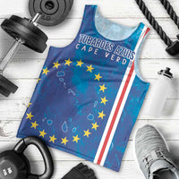 Cape Verde Tubaroes Azuis Custom Men Tank Top Break The Waves - Wonder Print Shop
