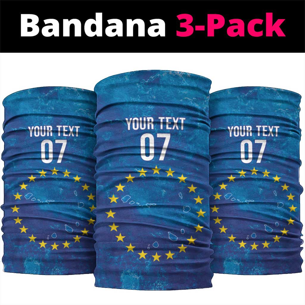 Cape Verde Tubaroes Azuis Custom Neck Gaiter Break The Waves - Wonder Print Shop