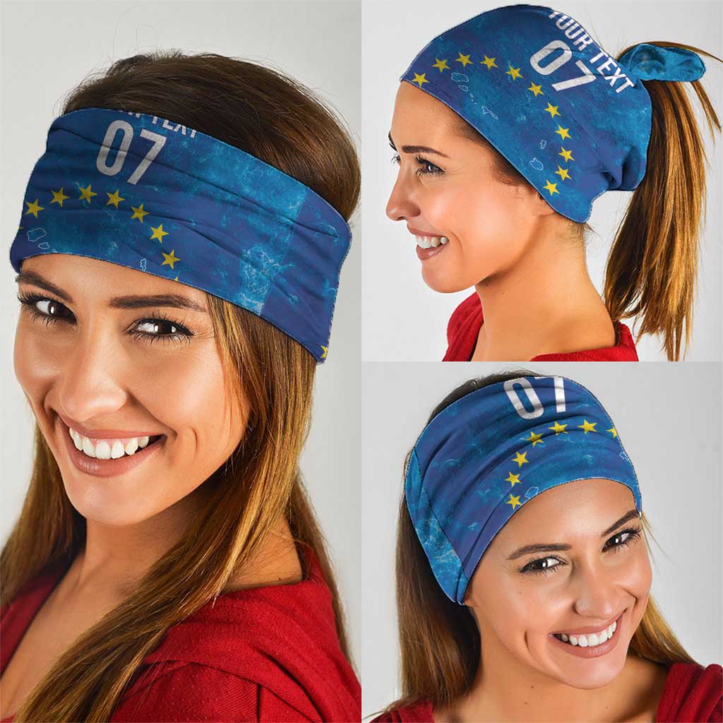 Cape Verde Tubaroes Azuis Custom Neck Gaiter Break The Waves - Wonder Print Shop