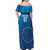 Cape Verde Tubaroes Azuis Custom Off Shoulder Maxi Dress Break The Waves - Wonder Print Shop