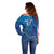 Cape Verde Tubaroes Azuis Custom Off Shoulder Sweater Break The Waves - Wonder Print Shop
