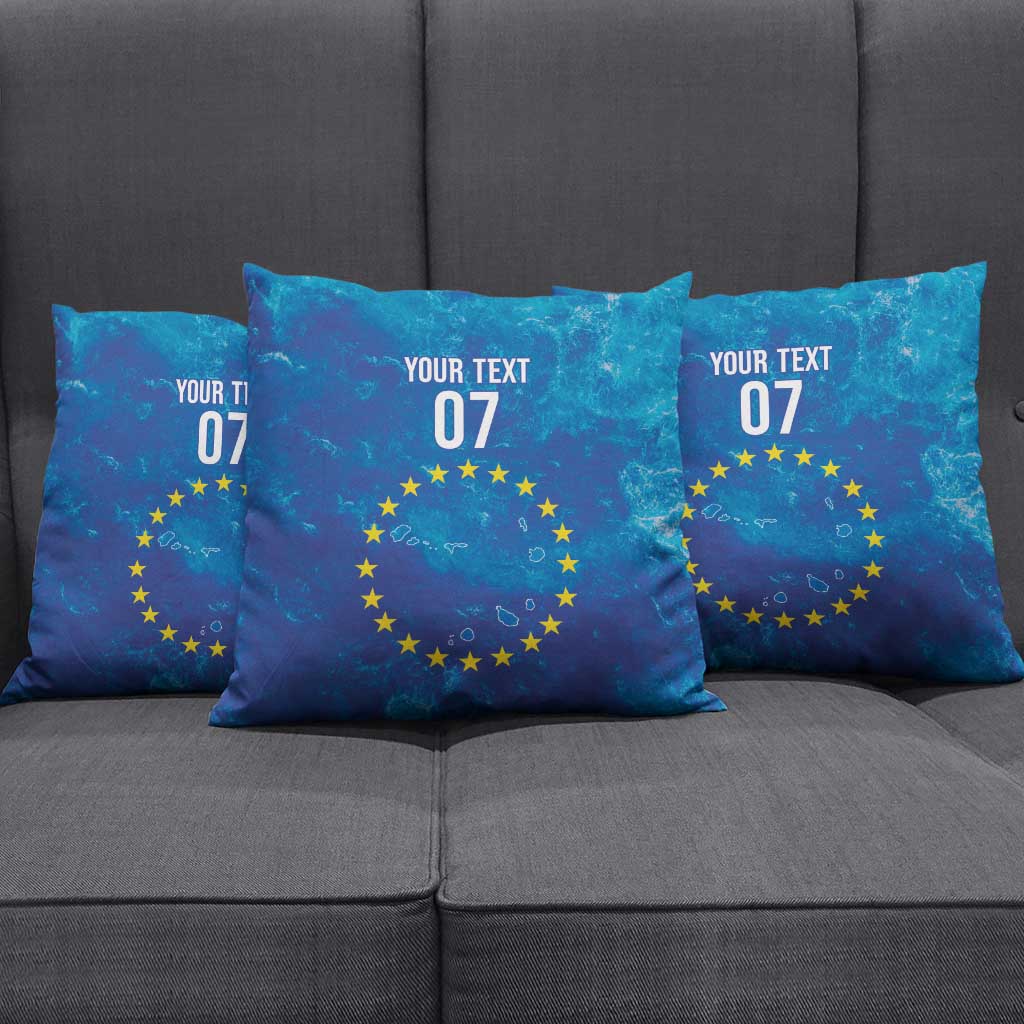 Cape Verde Tubaroes Azuis Custom Pillow Cover Break The Waves - Wonder Print Shop
