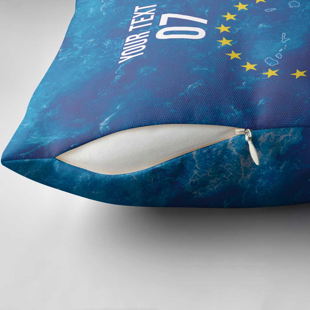 Cape Verde Tubaroes Azuis Custom Pillow Cover Break The Waves - Wonder Print Shop