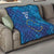 Cape Verde Tubaroes Azuis Custom Quilt Break The Waves - Wonder Print Shop