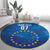 Cape Verde Tubaroes Azuis Custom Round Carpet Break The Waves - Wonder Print Shop