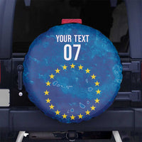 Cape Verde Tubaroes Azuis Custom Spare Tire Cover Break The Waves - Wonder Print Shop