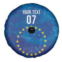 Cape Verde Tubaroes Azuis Custom Spare Tire Cover Break The Waves - Wonder Print Shop