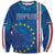 Cape Verde Tubaroes Azuis Custom Sweatshirt Break The Waves - Wonder Print Shop