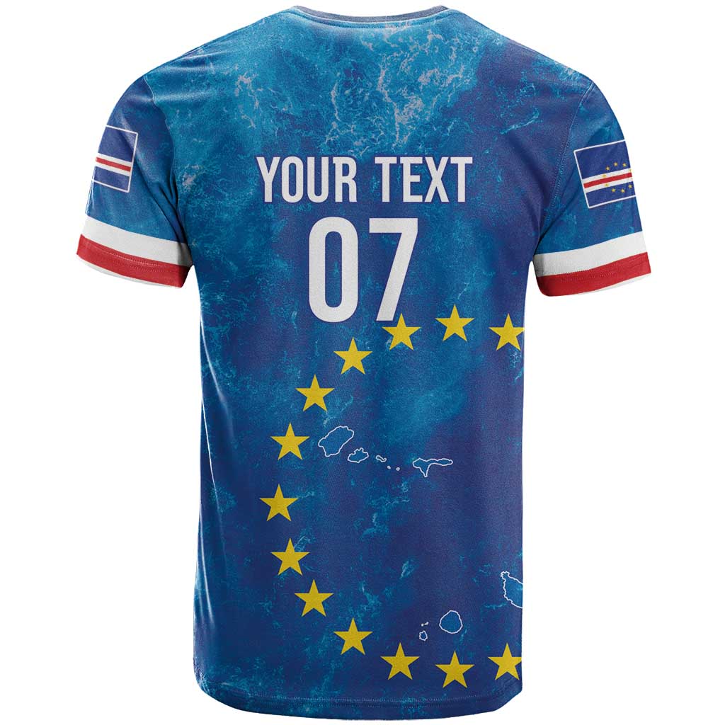 Cape Verde Tubaroes Azuis Custom T Shirt Break The Waves - Wonder Print Shop