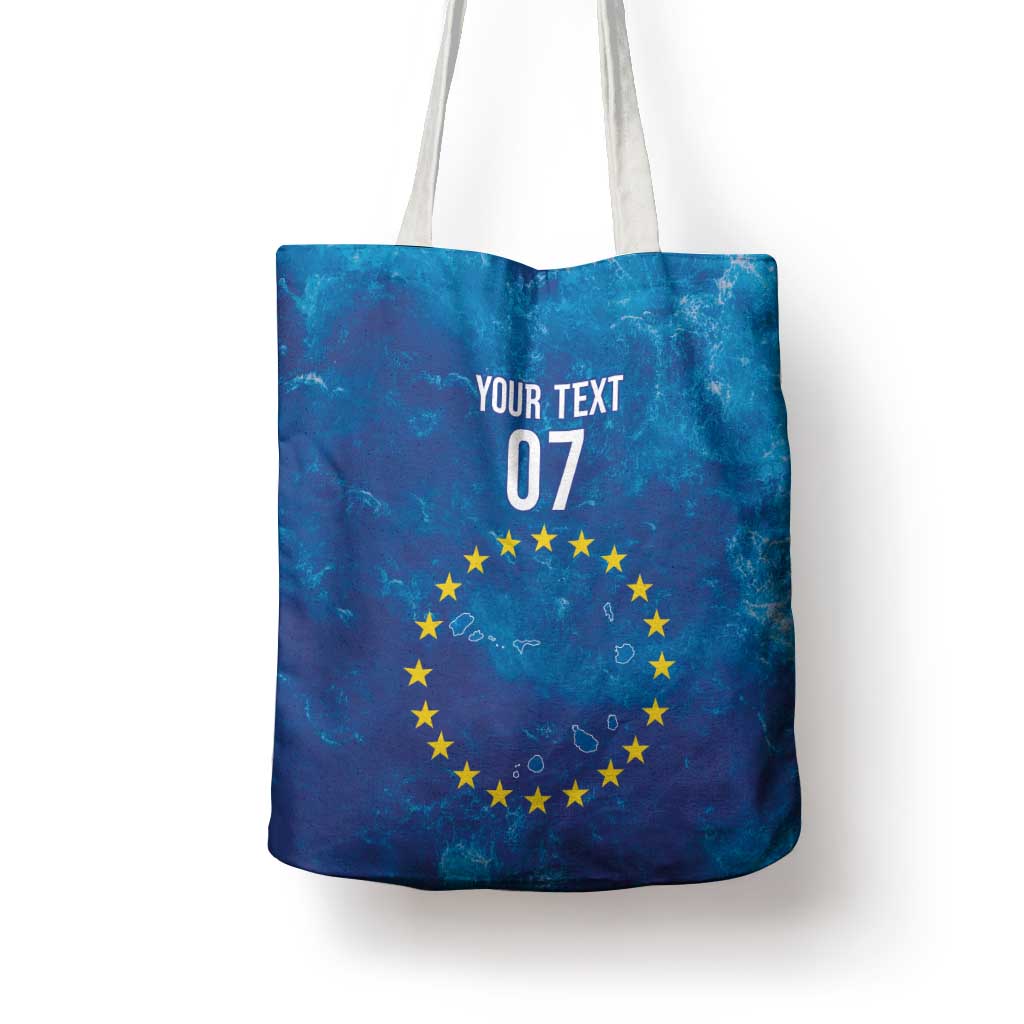 Cape Verde Tubaroes Azuis Custom Tote Bag Break The Waves - Wonder Print Shop