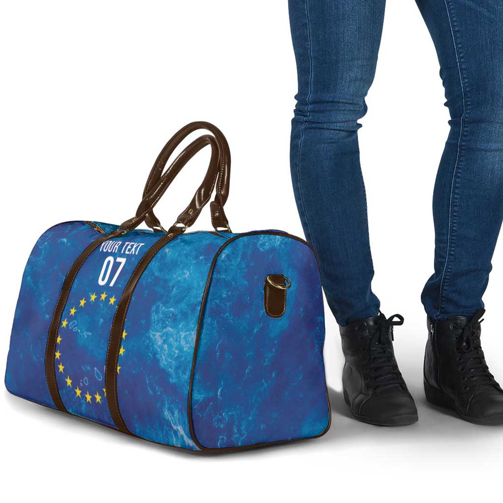 Cape Verde Tubaroes Azuis Custom Travel Bag Break The Waves - Wonder Print Shop