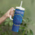 Cape Verde Tubaroes Azuis Custom Tumbler With Handle Break The Waves - Wonder Print Shop