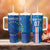 Cape Verde Tubaroes Azuis Custom Tumbler With Handle Break The Waves - Wonder Print Shop