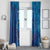 Cape Verde Tubaroes Azuis Custom Window Curtain Break The Waves - Wonder Print Shop