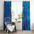 Cape Verde Tubaroes Azuis Custom Window Curtain Break The Waves - Wonder Print Shop
