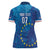 Cape Verde Tubaroes Azuis Custom Women Polo Shirt Break The Waves - Wonder Print Shop