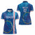 Cape Verde Tubaroes Azuis Custom Women Polo Shirt Break The Waves - Wonder Print Shop