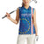 Cape Verde Tubaroes Azuis Custom Women Sleeveless Polo Shirt Break The Waves - Wonder Print Shop