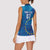 Cape Verde Tubaroes Azuis Custom Women Sleeveless Polo Shirt Break The Waves - Wonder Print Shop