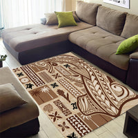 Samoa Tapa Area Rug Siapo Mix Tatau Patterns LT7 - Wonder Print Shop
