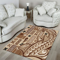 Samoa Tapa Area Rug Siapo Mix Tatau Patterns LT7 - Wonder Print Shop