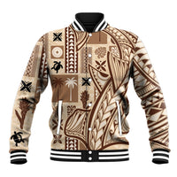 Samoa Tapa Baseball Jacket Siapo Mix Tatau Patterns LT7 - Wonder Print Shop