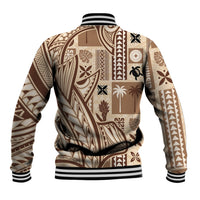 Samoa Tapa Baseball Jacket Siapo Mix Tatau Patterns LT7 - Wonder Print Shop