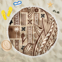 Samoa Tapa Beach Blanket Siapo Mix Tatau Patterns LT7 - Wonder Print Shop