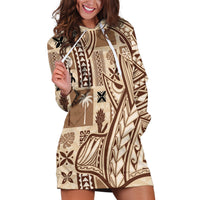 Samoa Tapa Hoodie Dress Siapo Mix Tatau Patterns - Wonder Print Shop