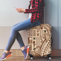 Samoa Tapa Luggage Cover Siapo Mix Tatau Patterns - Wonder Print Shop