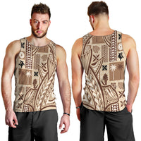 Samoa Tapa Men Tank Top Siapo Mix Tatau Patterns - Wonder Print Shop