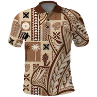 Samoa Tapa Polo Shirt Siapo Mix Tatau Patterns - Wonder Print Shop
