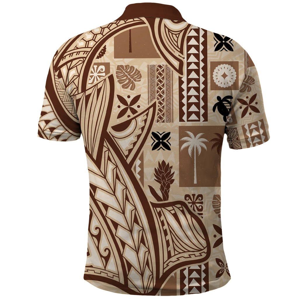 Samoa Tapa Polo Shirt Siapo Mix Tatau Patterns - Wonder Print Shop