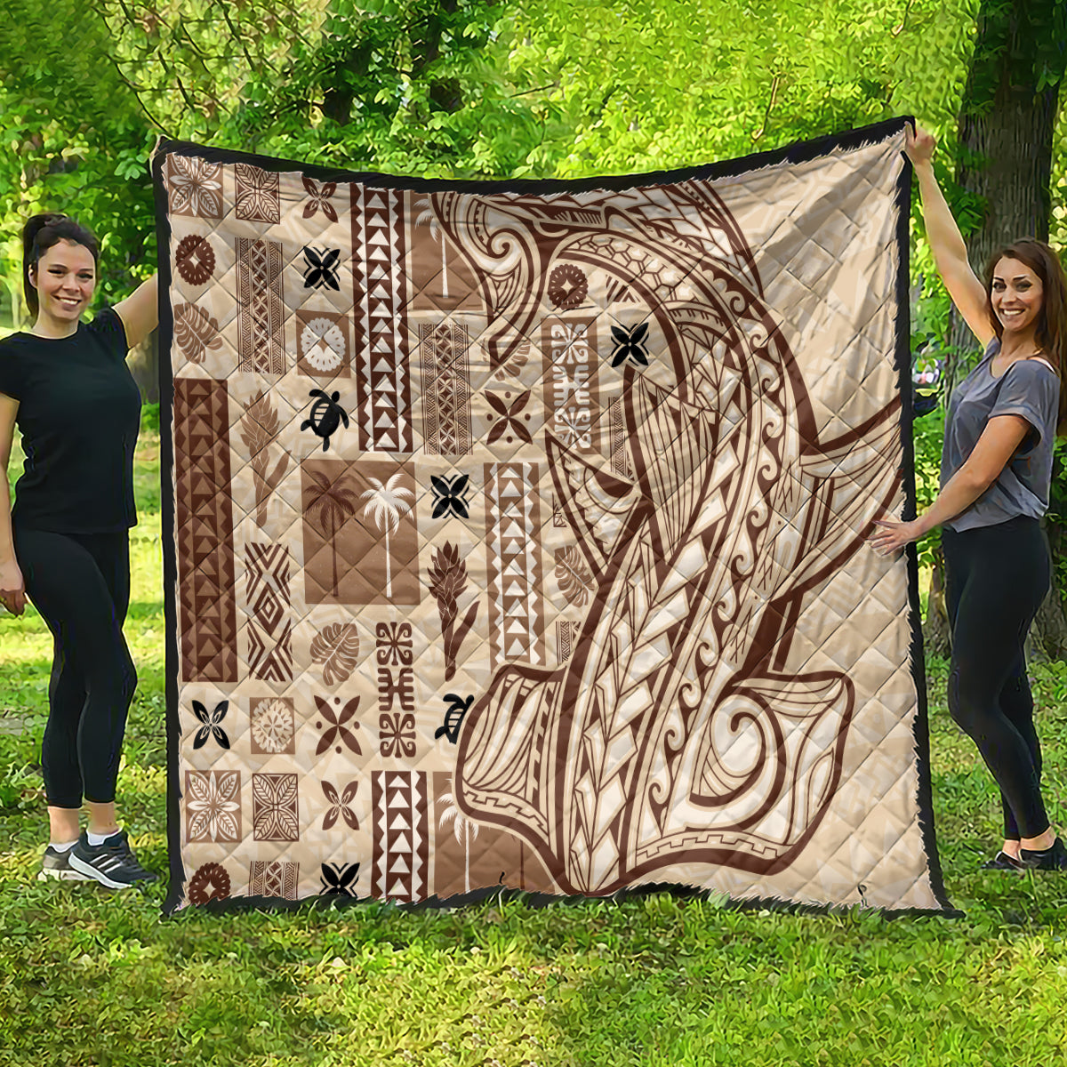 Samoa Tapa Quilt Siapo Mix Tatau Patterns - Wonder Print Shop