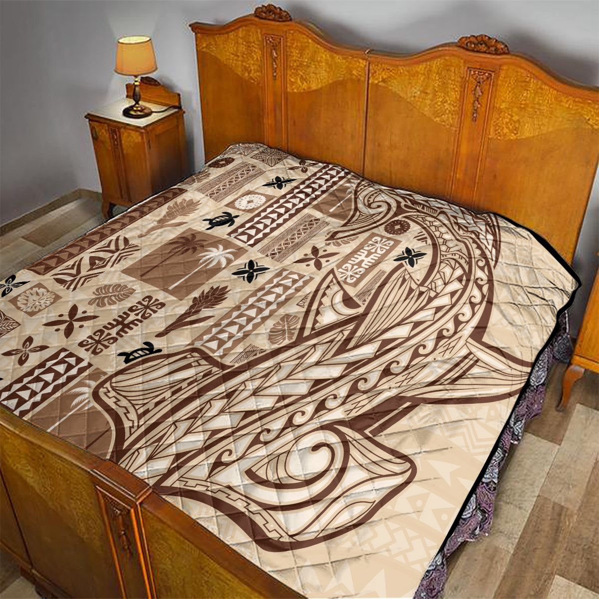 Samoa Tapa Quilt Siapo Mix Tatau Patterns - Wonder Print Shop