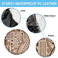 Samoa Tapa Spare Tire Cover Siapo Mix Tatau Patterns - Wonder Print Shop