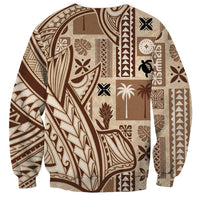 Samoa Tapa Sweatshirt Siapo Mix Tatau Patterns - Wonder Print Shop