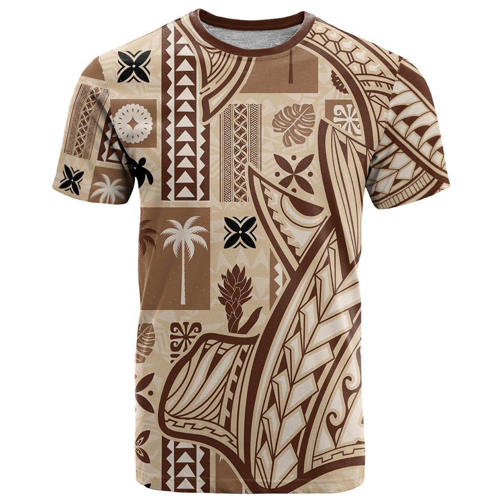 Samoa Tapa T Shirt Siapo Mix Tatau Patterns - Wonder Print Shop