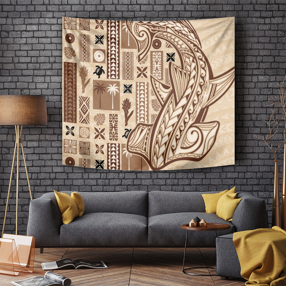 Samoa Tapa Tapestry Siapo Mix Tatau Patterns - Wonder Print Shop