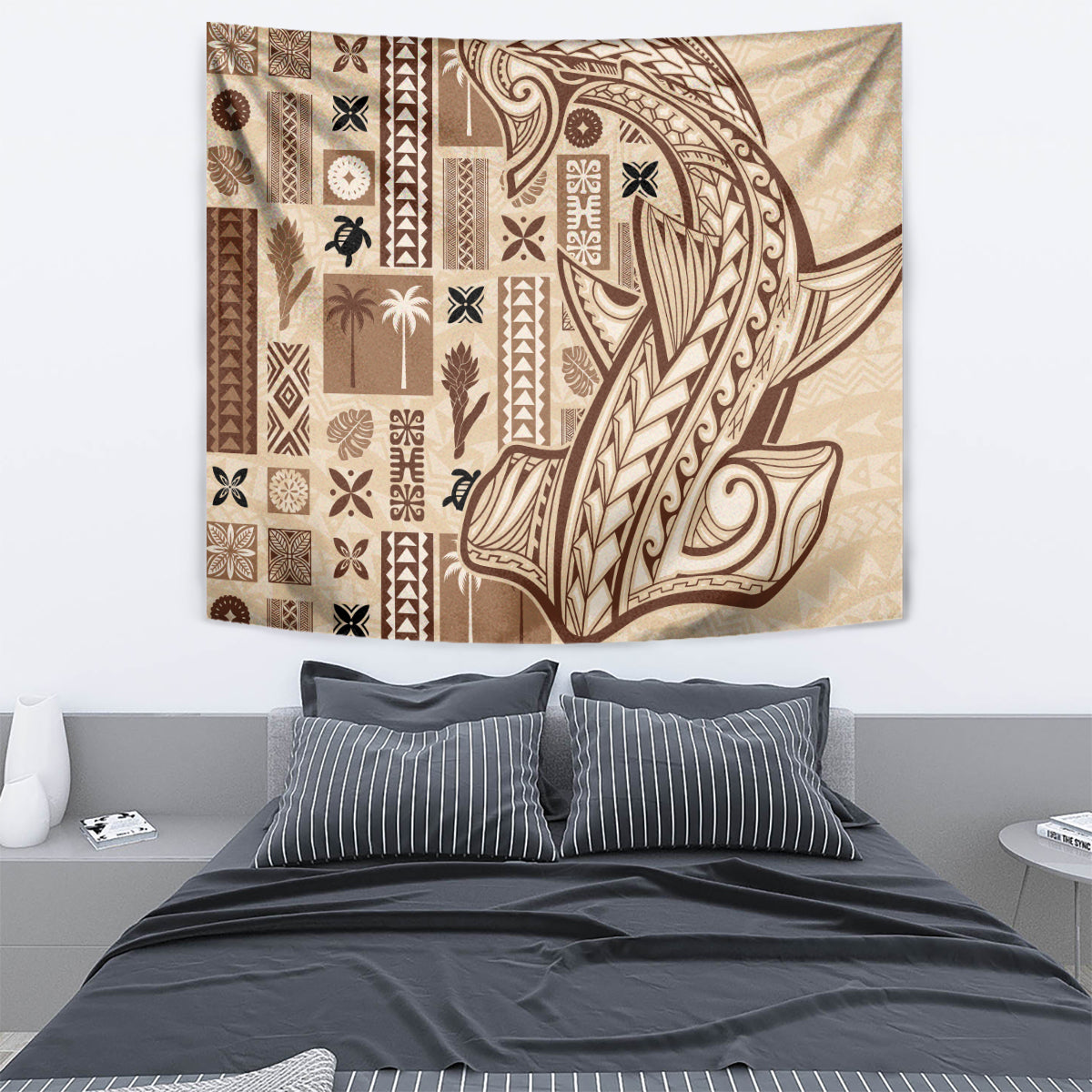 Samoa Tapa Tapestry Siapo Mix Tatau Patterns - Wonder Print Shop