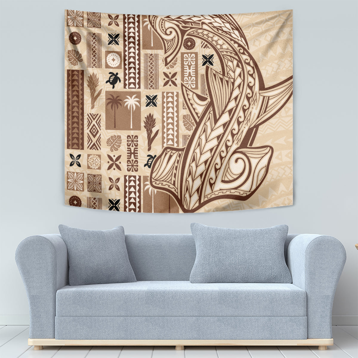 Samoa Tapa Tapestry Siapo Mix Tatau Patterns - Wonder Print Shop