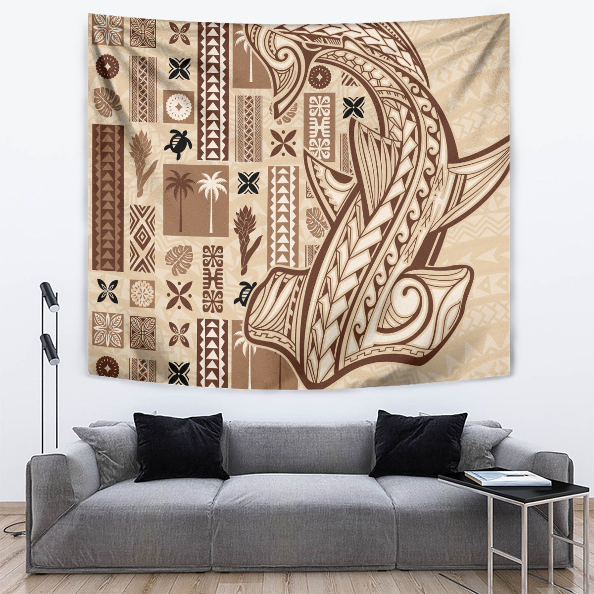 Samoa Tapa Tapestry Siapo Mix Tatau Patterns - Wonder Print Shop
