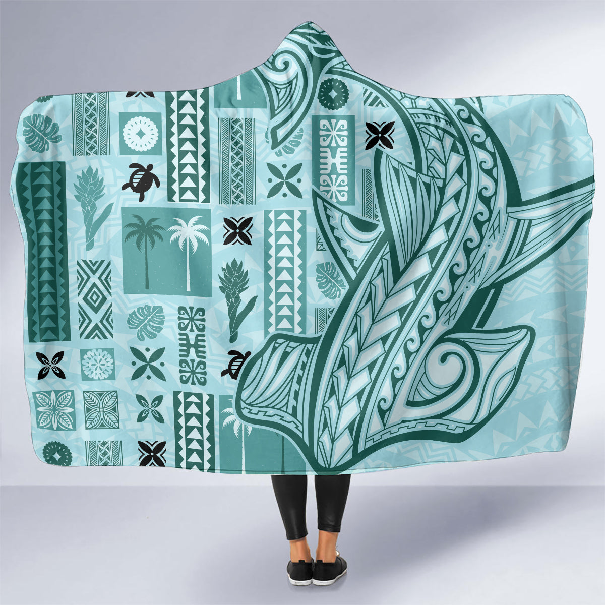 samoa-tapa-hooded-blanket-siapo-mix-tatau-patterns-teal