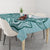 Samoa Tapa Tablecloth Siapo Mix Tatau Patterns - Teal - Wonder Print Shop