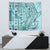 Samoa Tapa Tapestry Siapo Mix Tatau Patterns - Teal - Wonder Print Shop