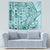 Samoa Tapa Tapestry Siapo Mix Tatau Patterns - Teal - Wonder Print Shop